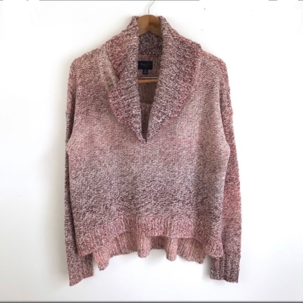 AEO Ombré Cowl Neck Sweater Extra Small